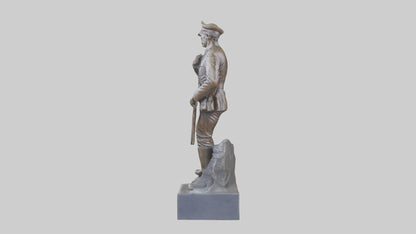Civil War Memorial statue model VR / AR / low-poly