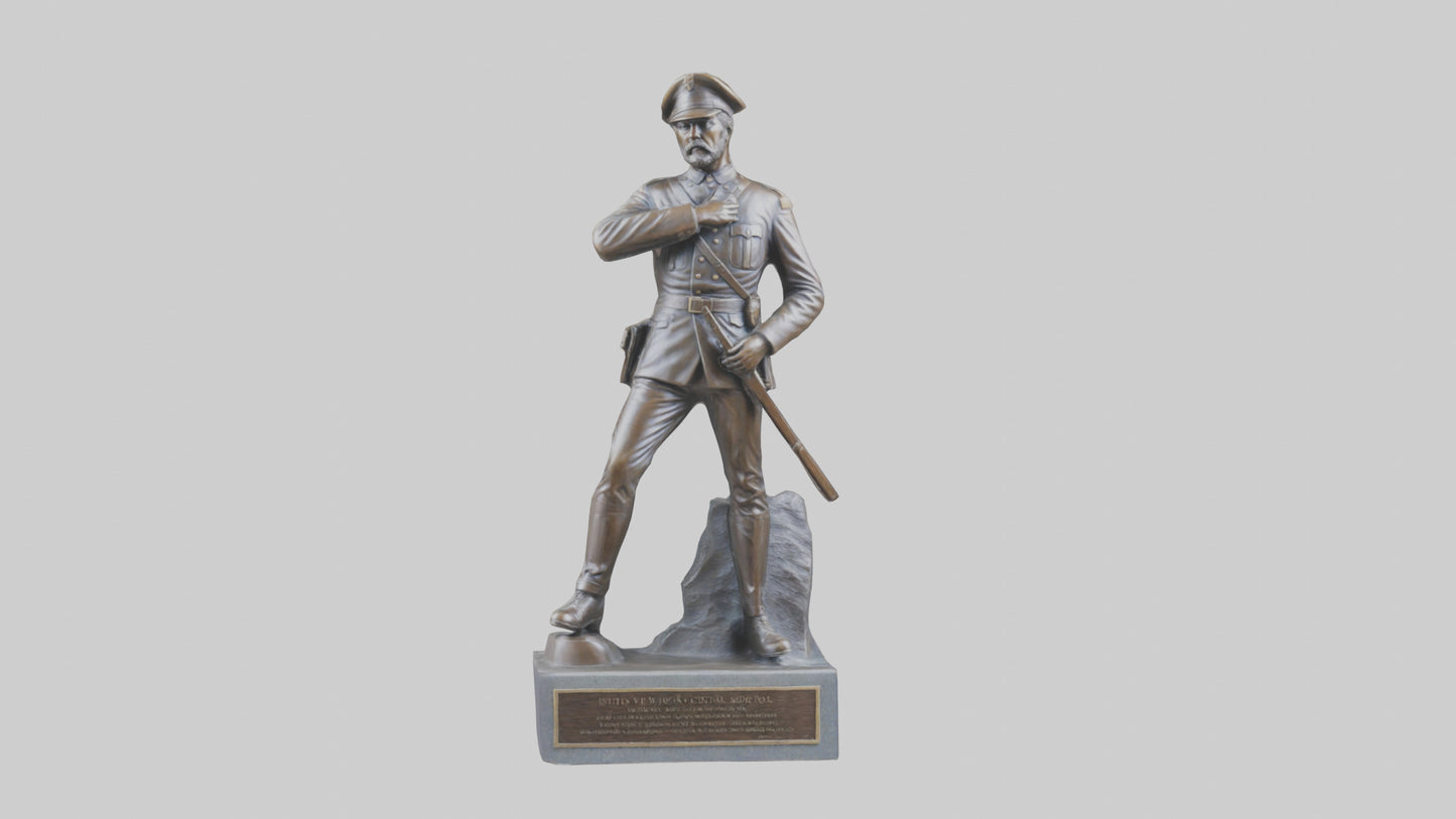 Civil War Memorial statue model VR / AR / low-poly