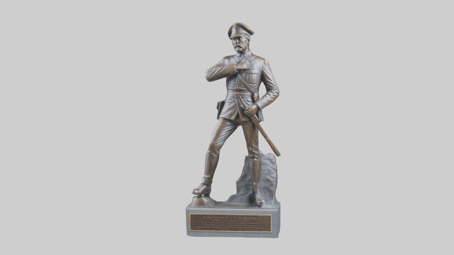 Civil War Memorial statue model VR / AR / low-poly