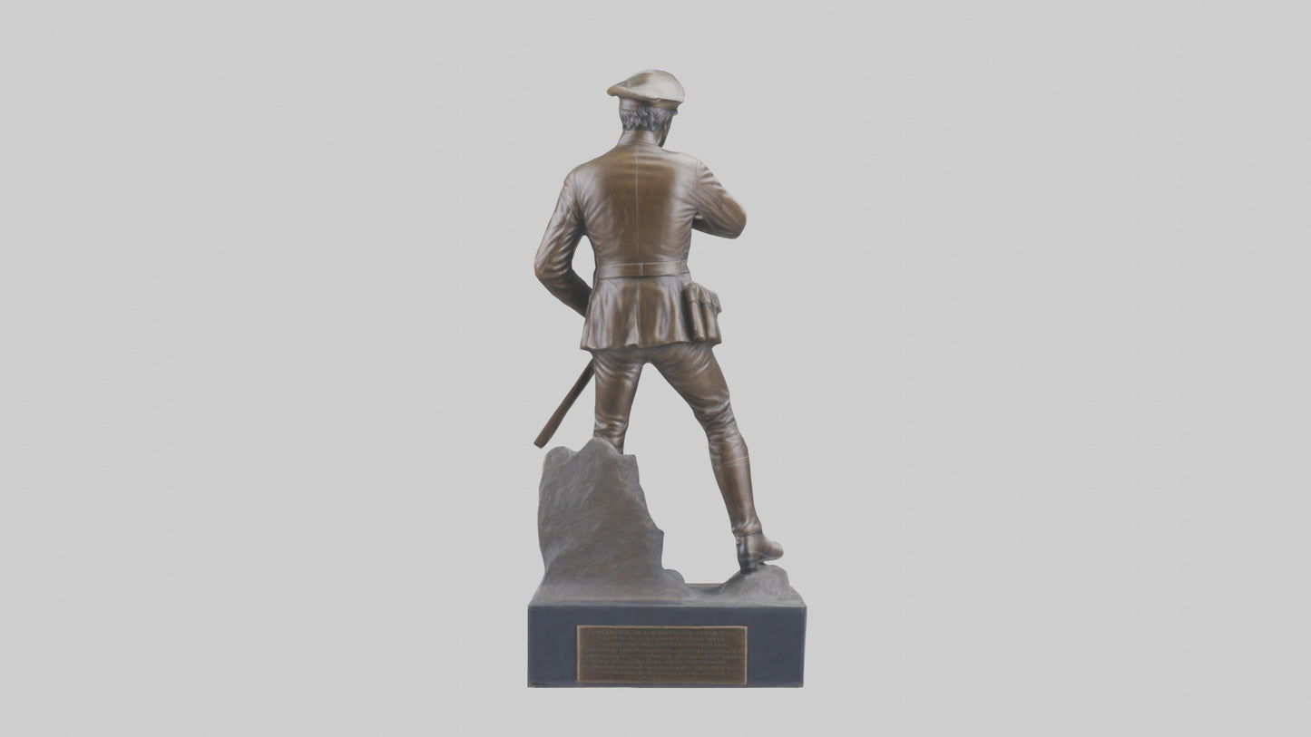 Civil War Memorial statue model VR / AR / low-poly