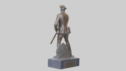 Civil War Memorial statue model VR / AR / low-poly
