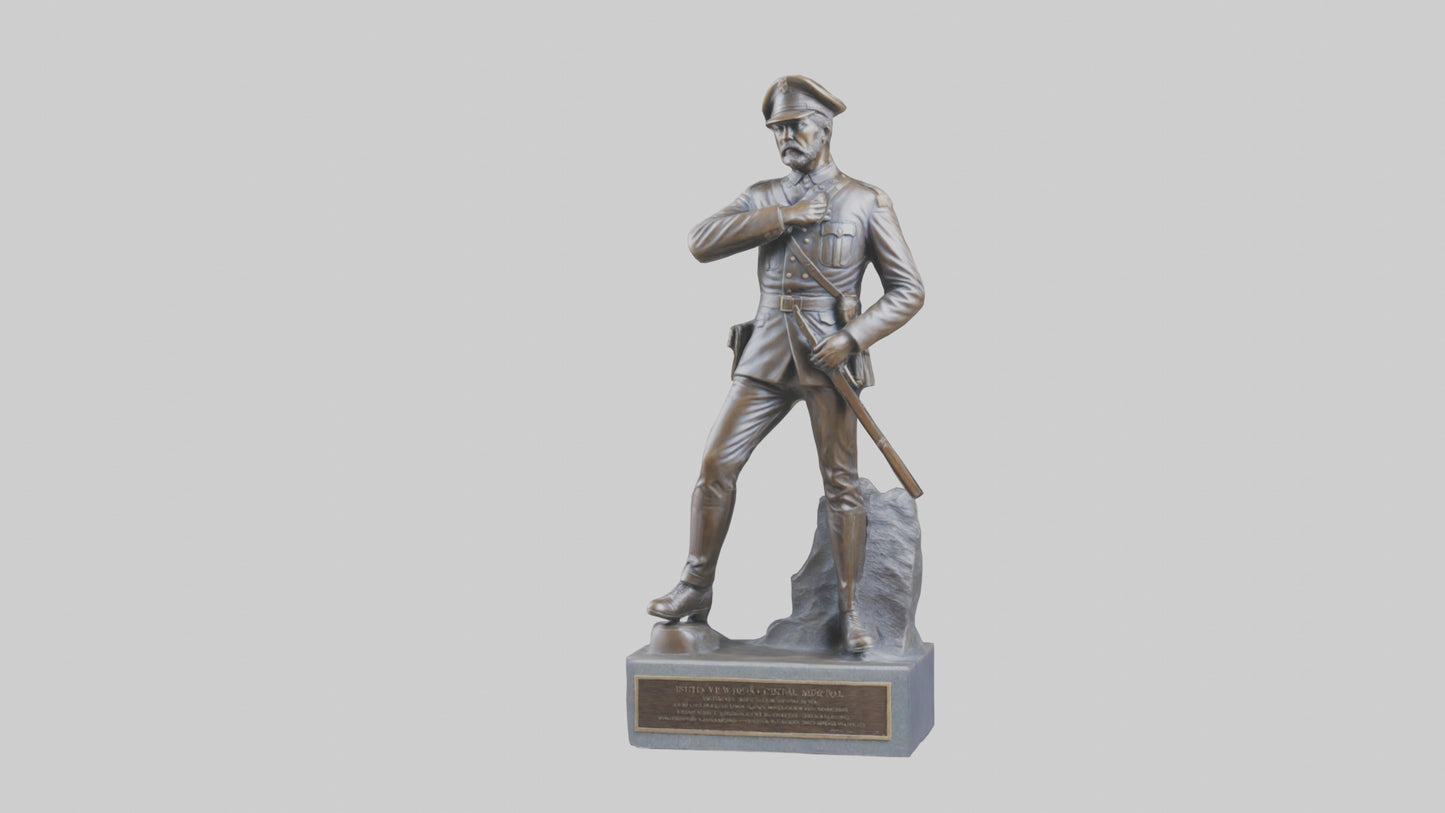 Civil War Memorial statue model VR / AR / low-poly