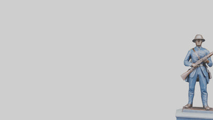 3D model Civil War Soldier Memorial model VR / AR / low-poly