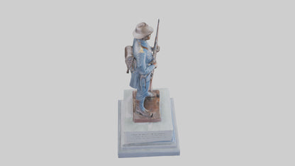 3D model Civil War Soldier Memorial model VR / AR / low-poly