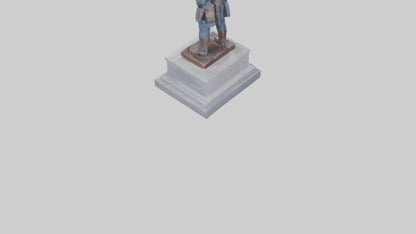 3D model Civil War Soldier Memorial model VR / AR / low-poly