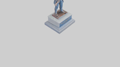 3D model Civil War Soldier Memorial model VR / AR / low-poly