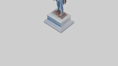 3D model Civil War Soldier Memorial model VR / AR / low-poly