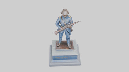 3D model Civil War Soldier Memorial model VR / AR / low-poly