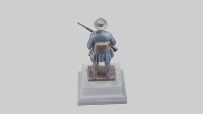 3D model Civil War Soldier Memorial model VR / AR / low-poly