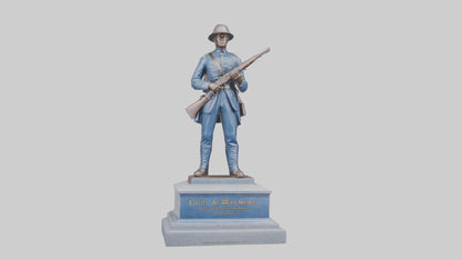 3D model Civil War Soldier Memorial model VR / AR / low-poly
