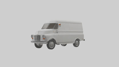 Classic Delivery Van model VR / AR / low-poly