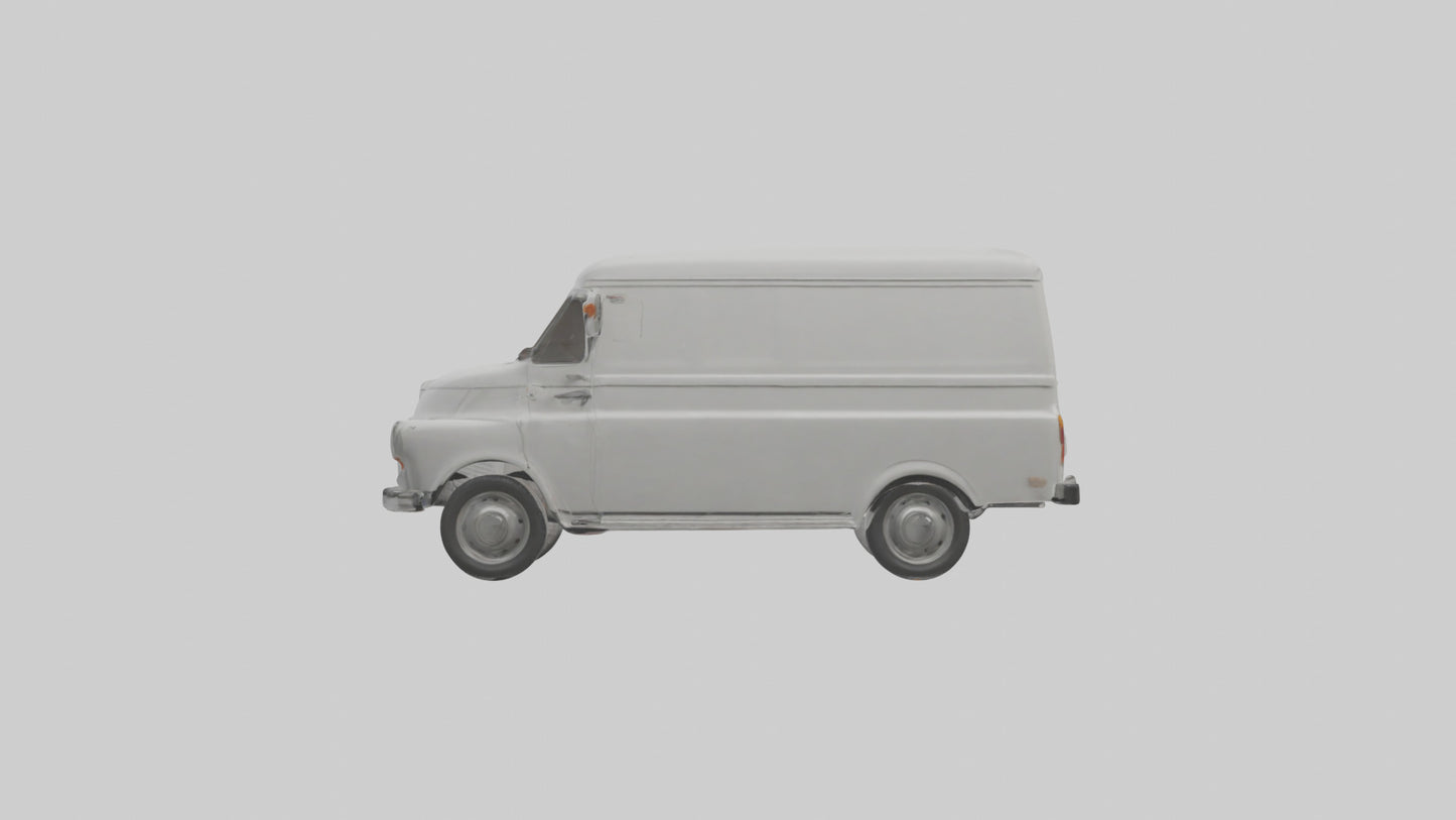 Classic Delivery Van model VR / AR / low-poly