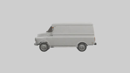 Classic Delivery Van model VR / AR / low-poly