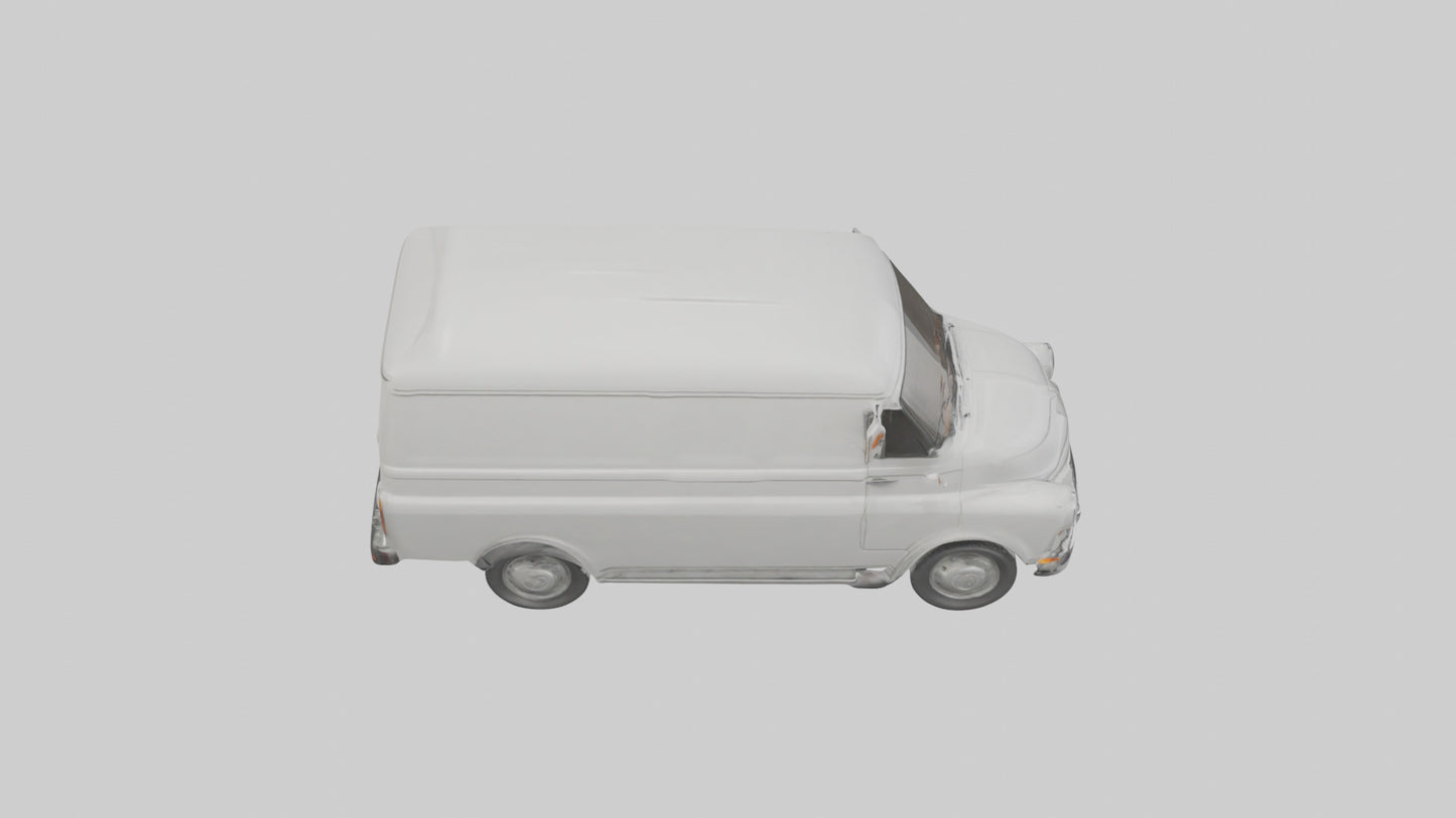 Classic Delivery Van model VR / AR / low-poly