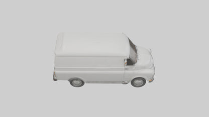 Classic Delivery Van model VR / AR / low-poly
