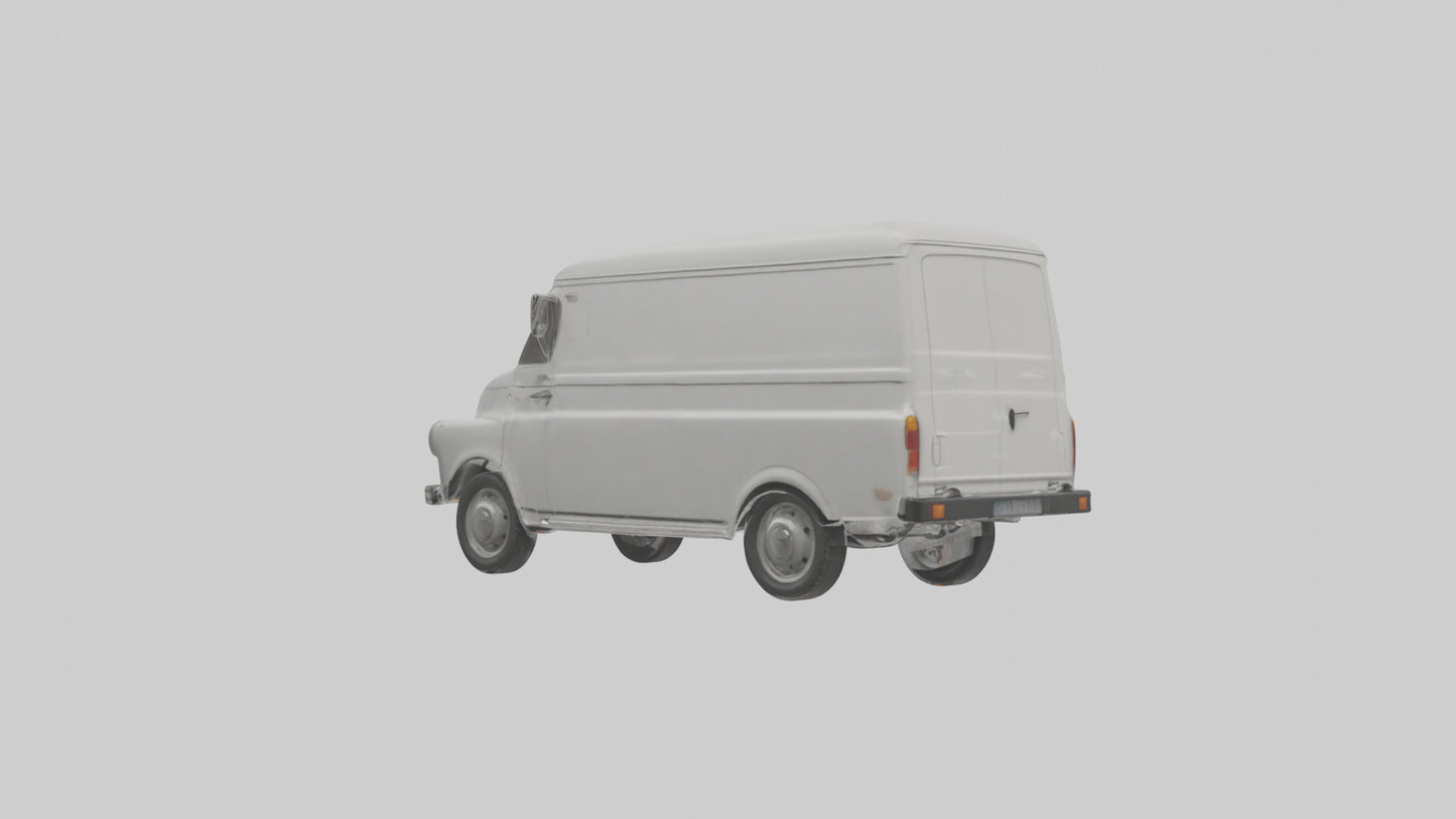 Classic Delivery Van model VR / AR / low-poly