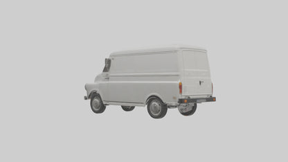 Classic Delivery Van model VR / AR / low-poly