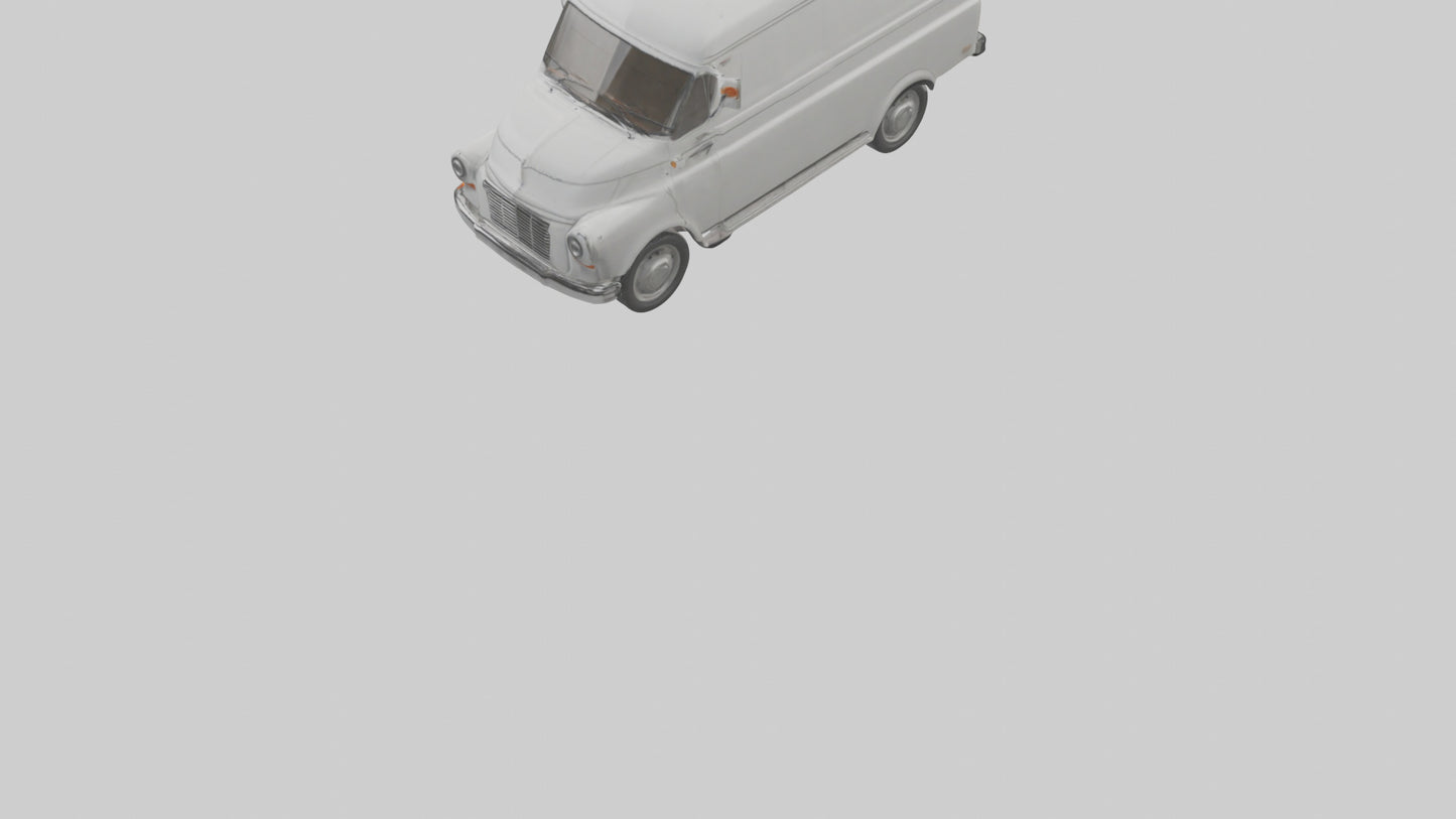 Classic Delivery Van model VR / AR / low-poly