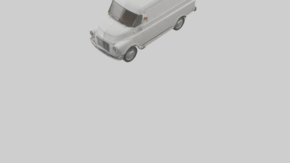 Classic Delivery Van model VR / AR / low-poly