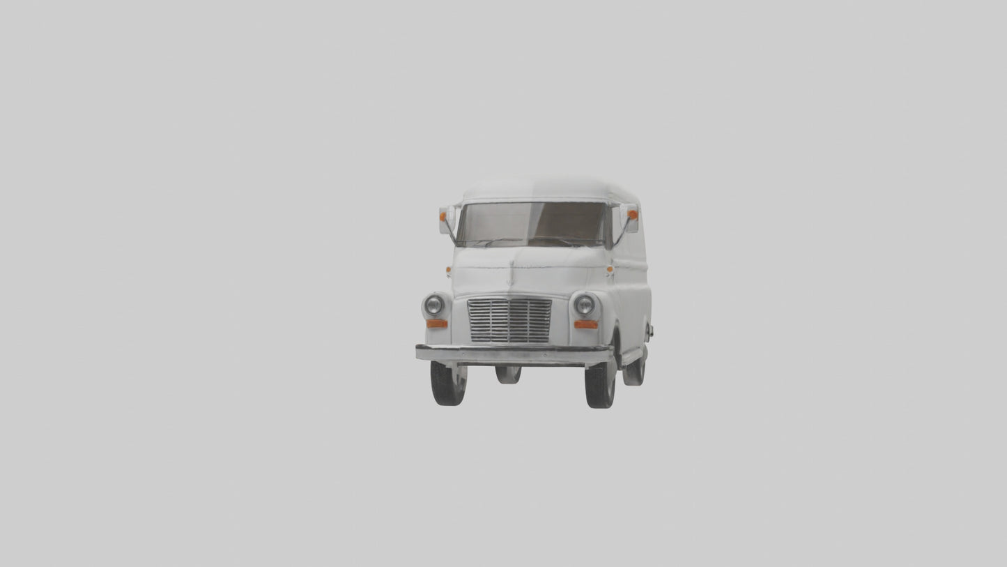 Classic Delivery Van model VR / AR / low-poly