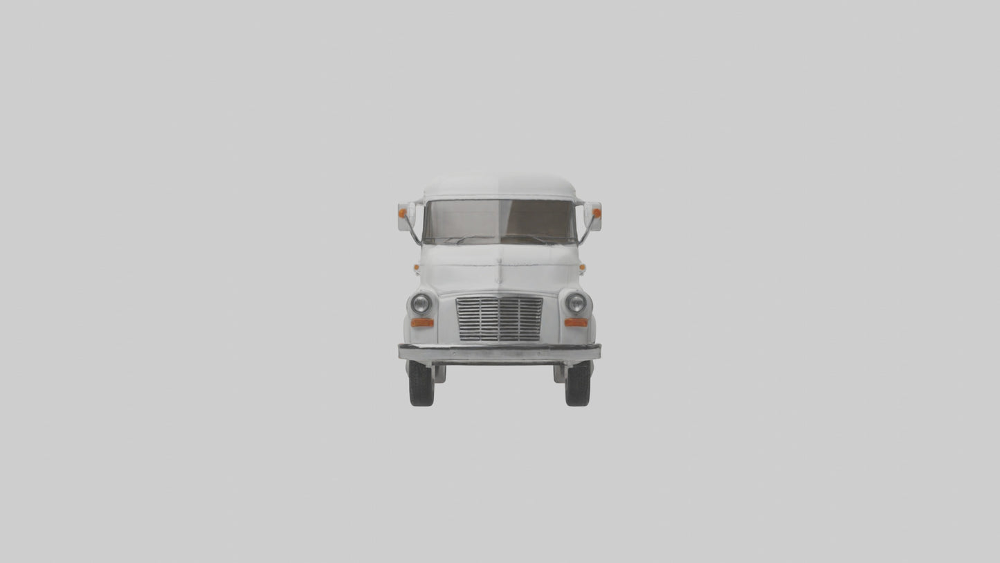 Classic Delivery Van model VR / AR / low-poly