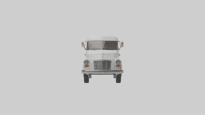Classic Delivery Van model VR / AR / low-poly