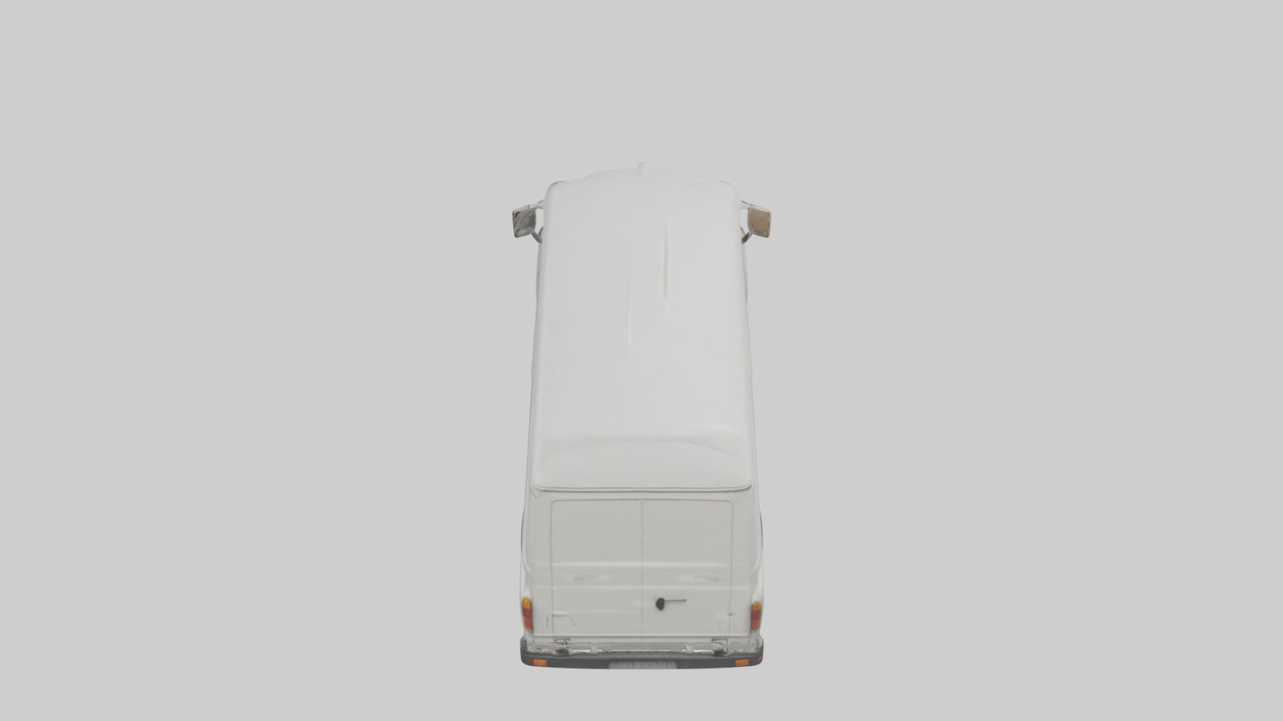 Classic Delivery Van model VR / AR / low-poly