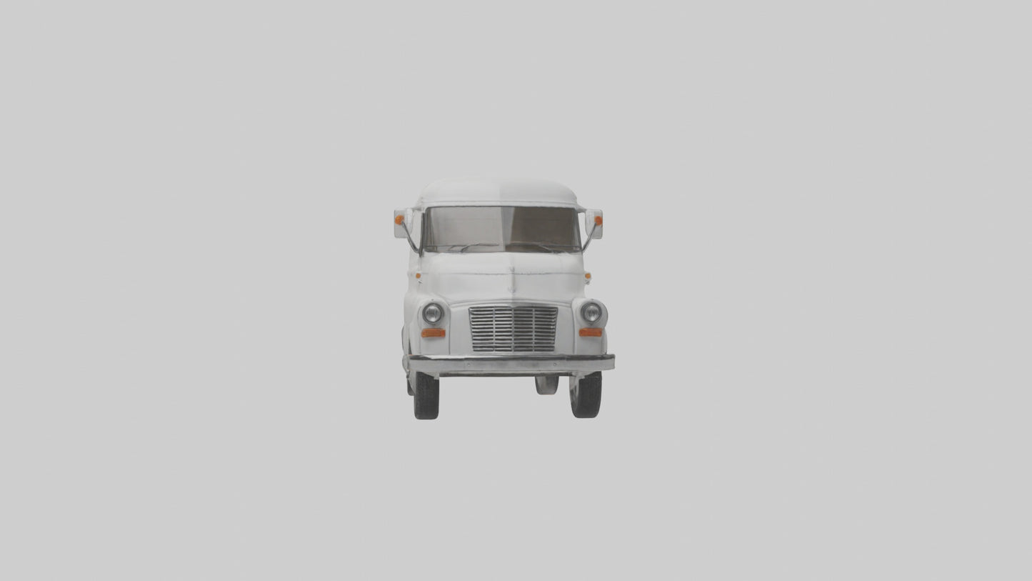 Classic Delivery Van model VR / AR / low-poly