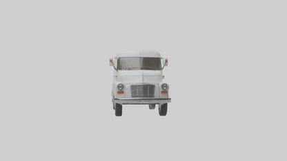 Classic Delivery Van model VR / AR / low-poly