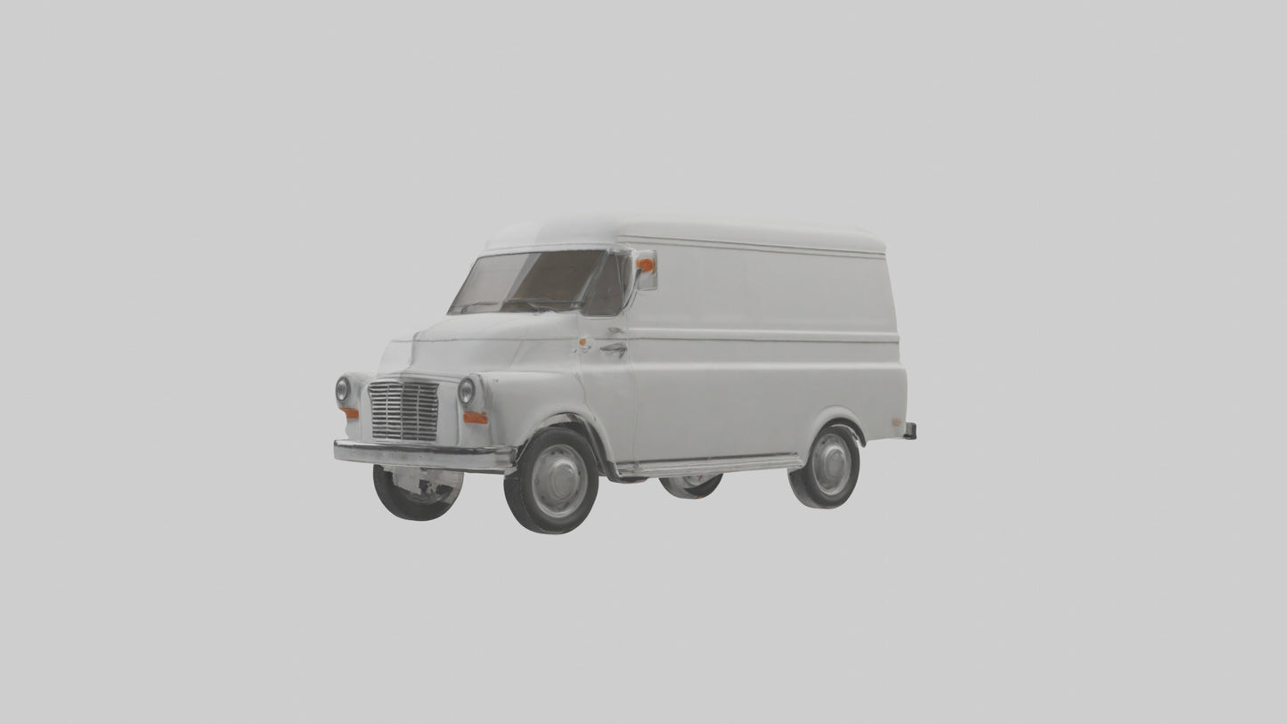 Classic Delivery Van model VR / AR / low-poly