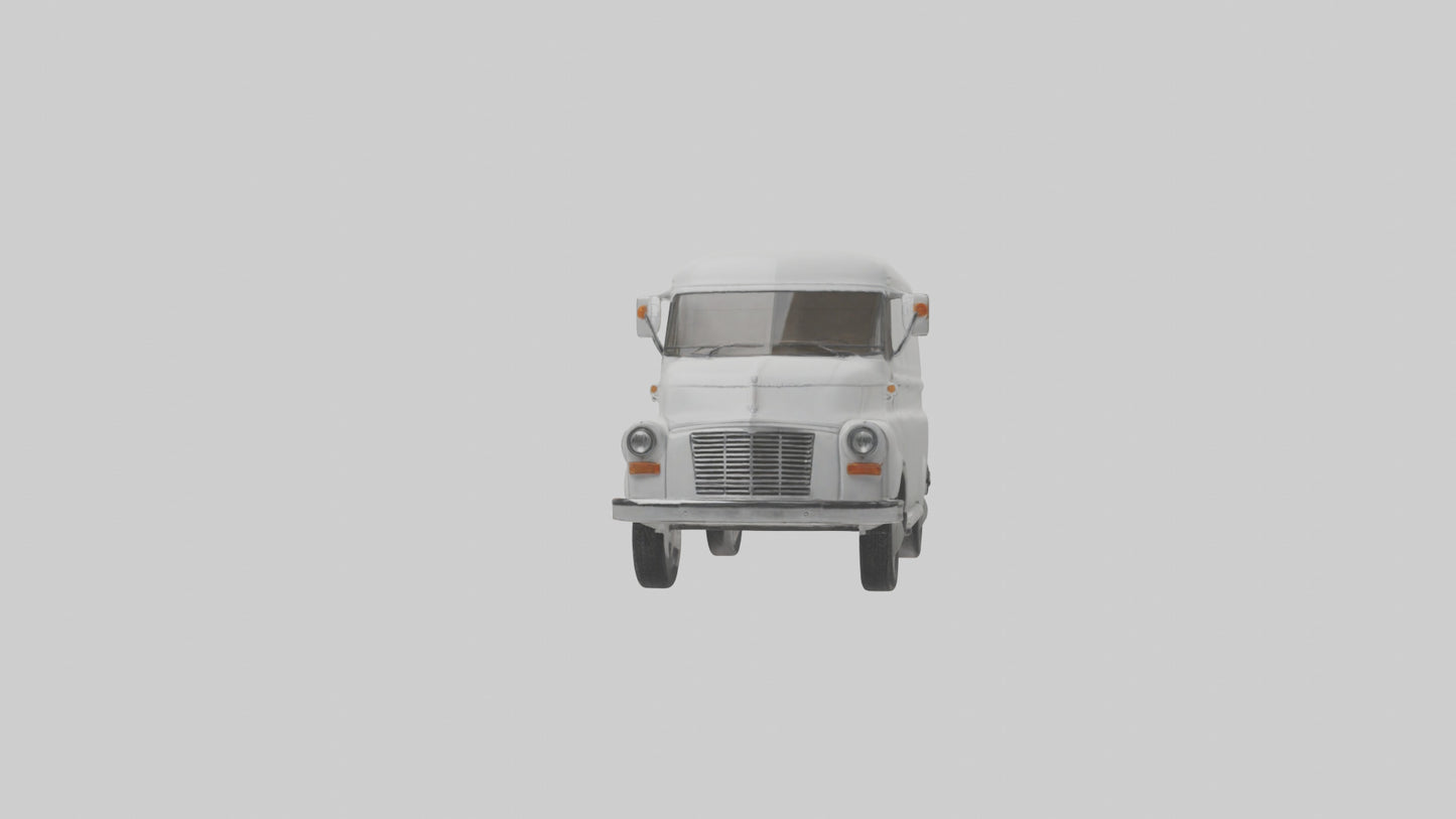 Classic Delivery Van model VR / AR / low-poly