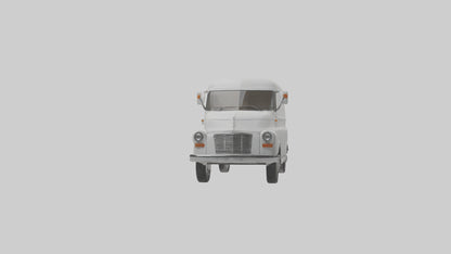 Classic Delivery Van model VR / AR / low-poly