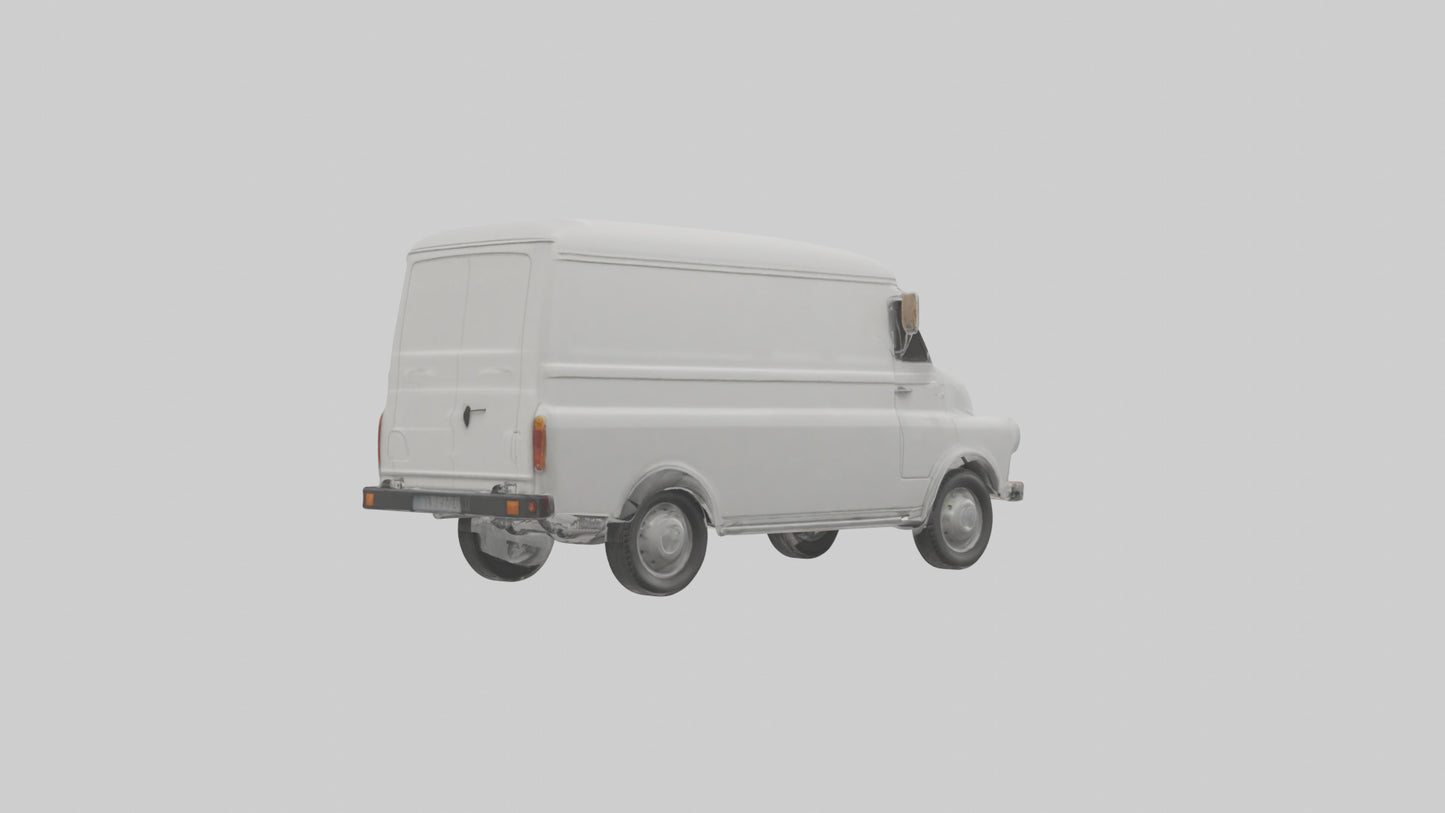 Classic Delivery Van model VR / AR / low-poly