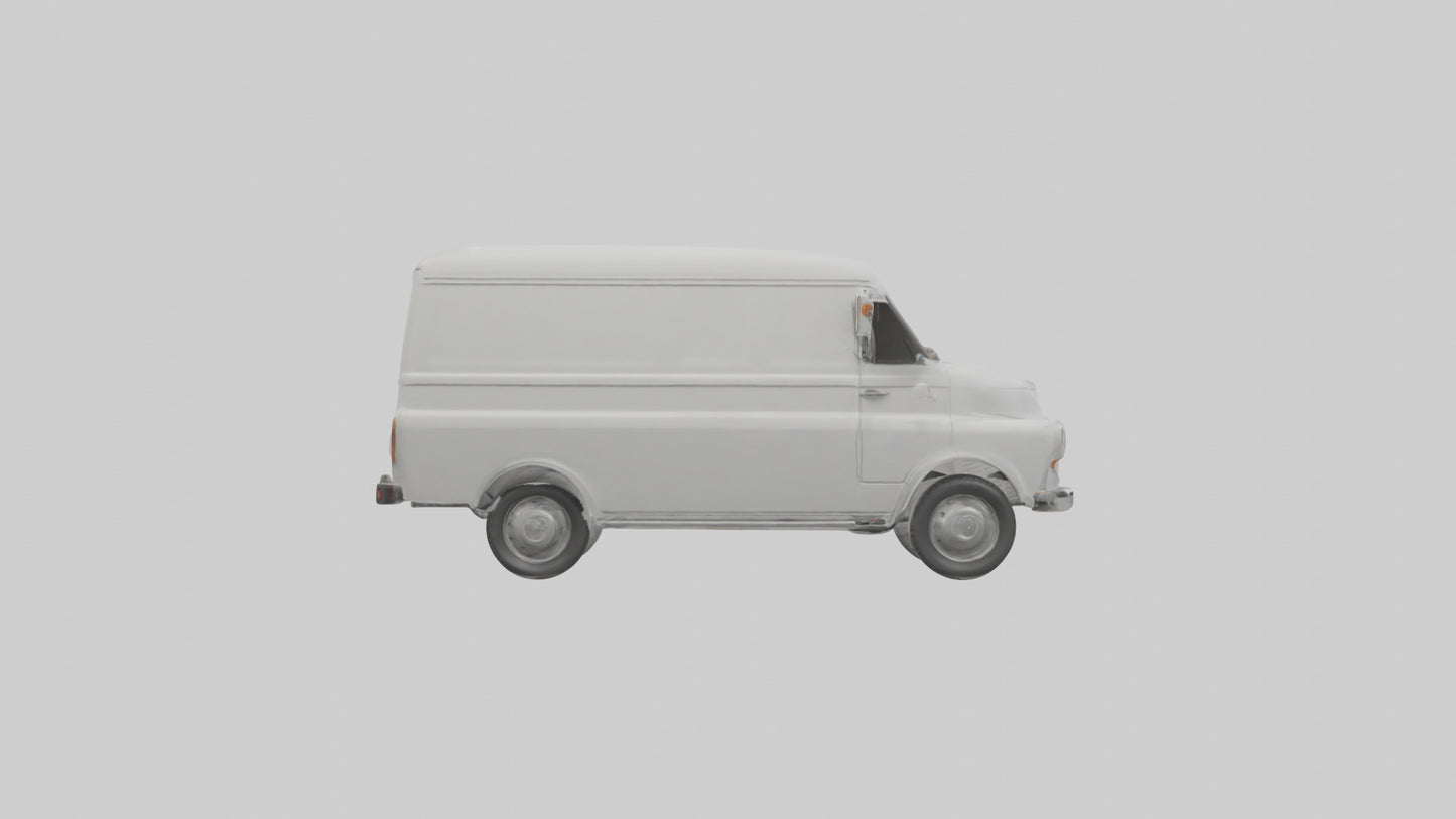 Classic Delivery Van model VR / AR / low-poly