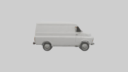 Classic Delivery Van model VR / AR / low-poly
