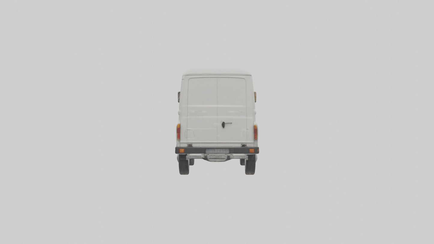 Classic Delivery Van model VR / AR / low-poly