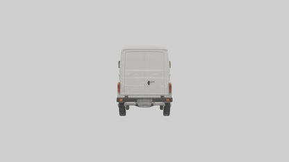 Classic Delivery Van model VR / AR / low-poly