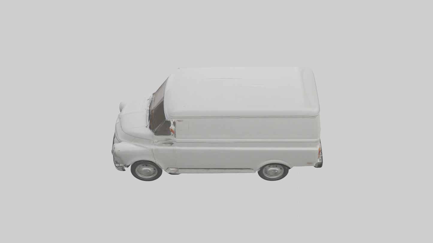 Classic Delivery Van model VR / AR / low-poly