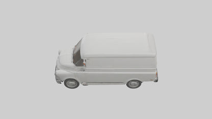 Classic Delivery Van model VR / AR / low-poly