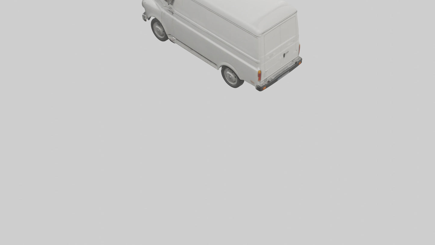 Classic Delivery Van model VR / AR / low-poly