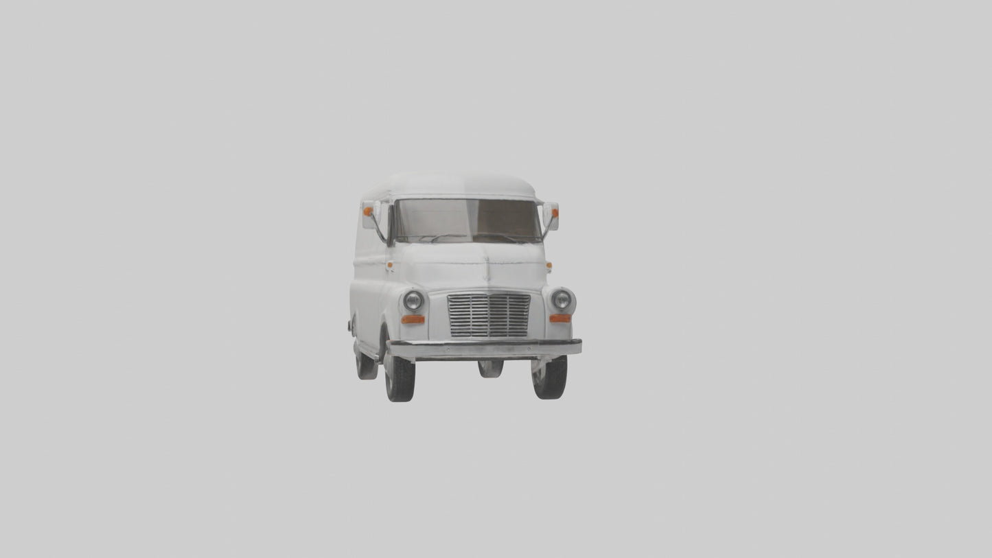 Classic Delivery Van model VR / AR / low-poly