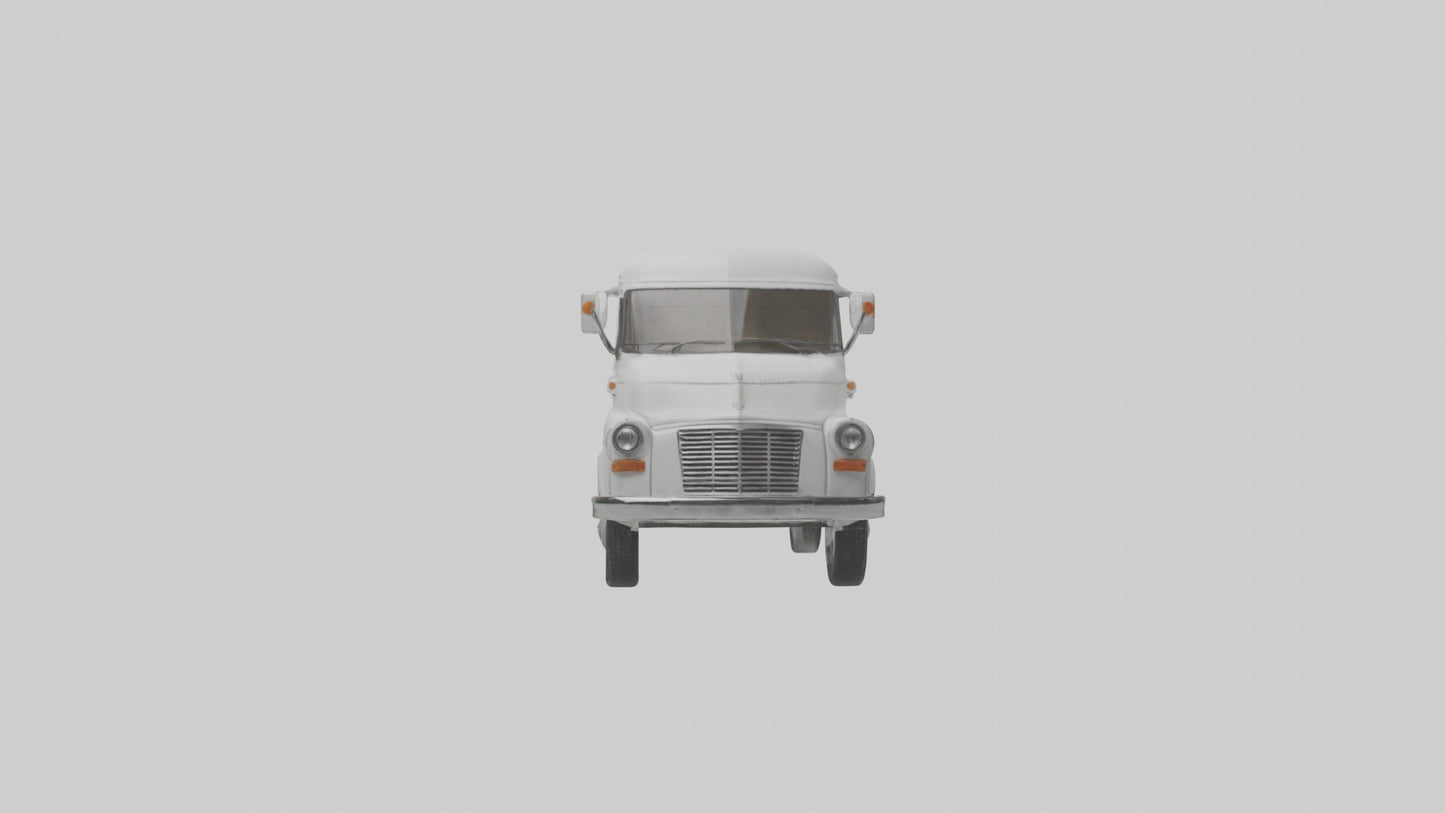 Classic Delivery Van model VR / AR / low-poly