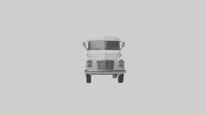 Classic Delivery Van model VR / AR / low-poly