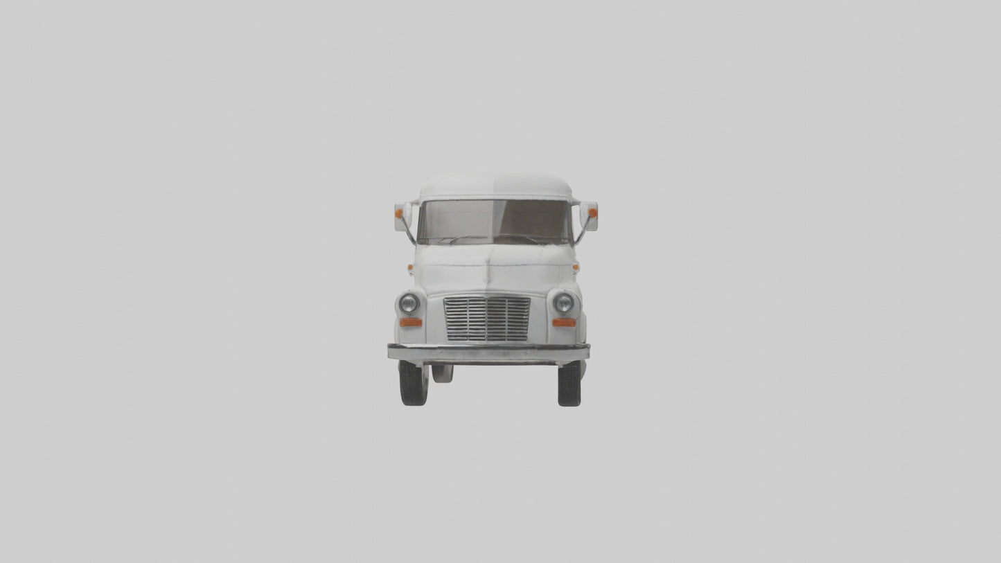 Classic Delivery Van model VR / AR / low-poly