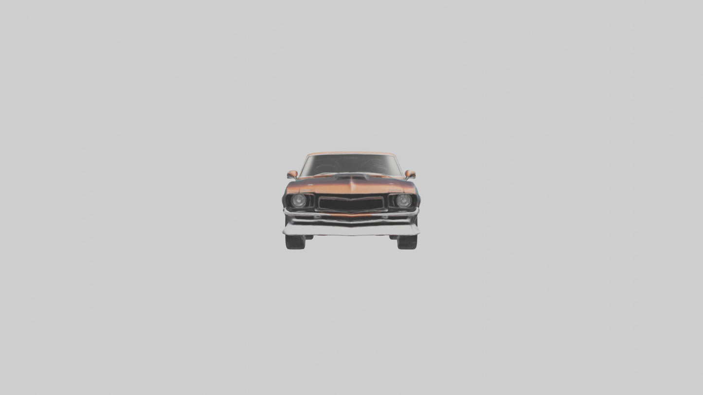Classic Muscle Car model 3D model