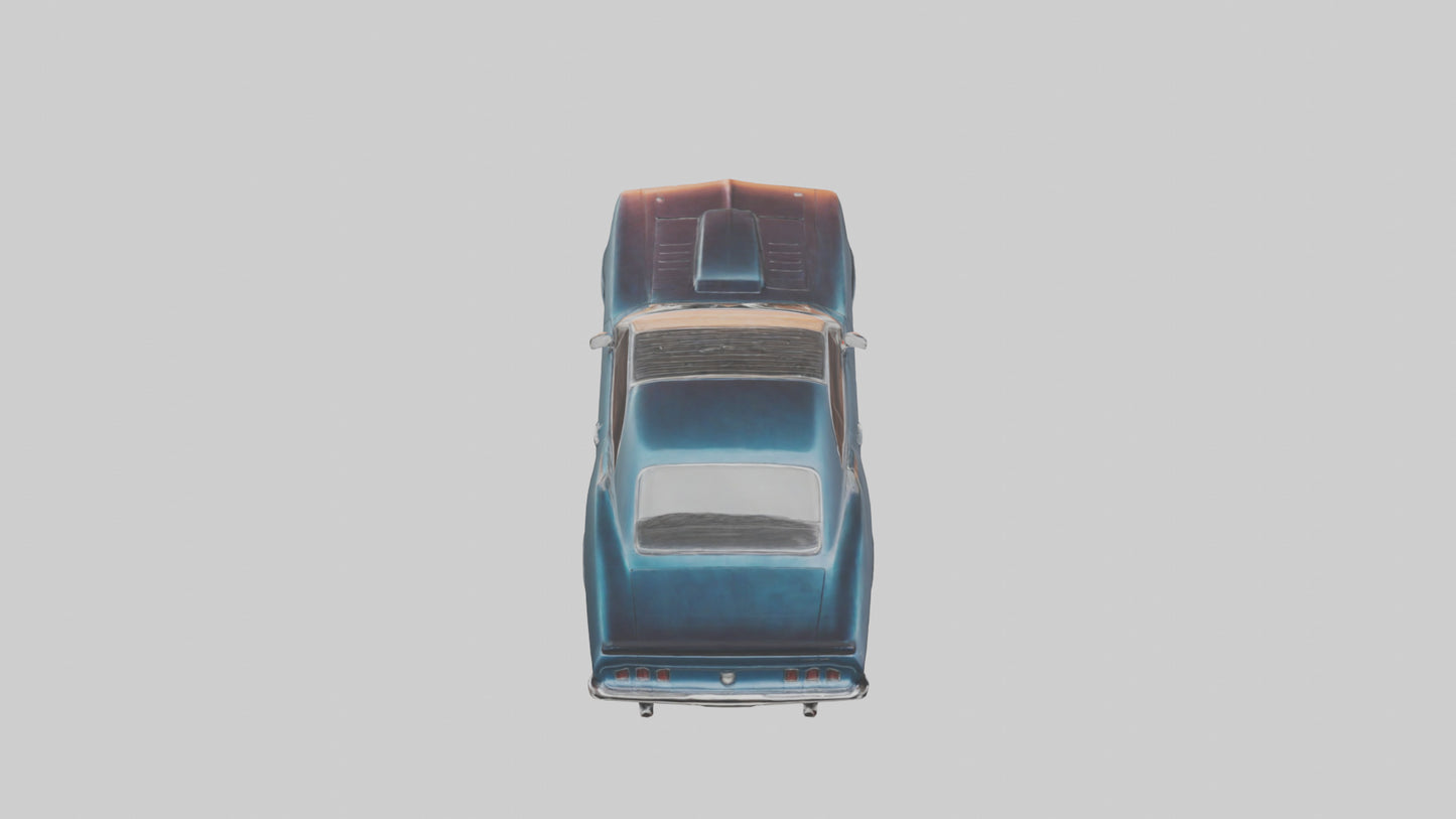 Classic Muscle Car model 3D model