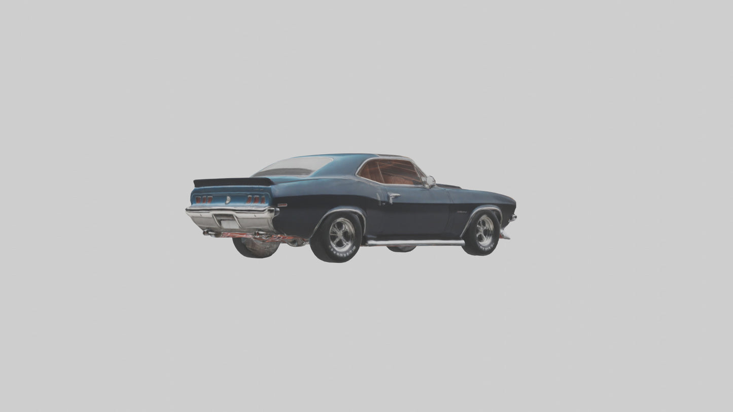 Classic Muscle Car model 3D model