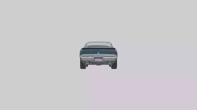 Classic Muscle Car model 3D model