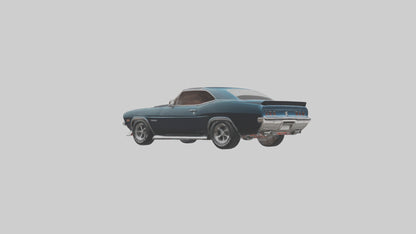 Classic Muscle Car model 3D model