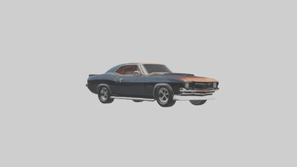 Classic Muscle Car model 3D model